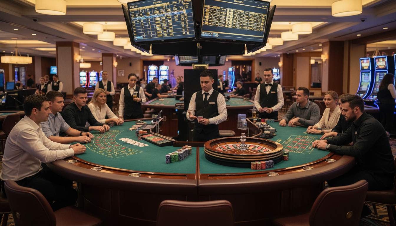 Classic live casino games like blackjack and roulette