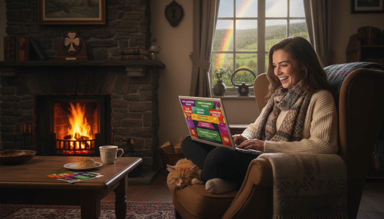 Woman checking out promotions online